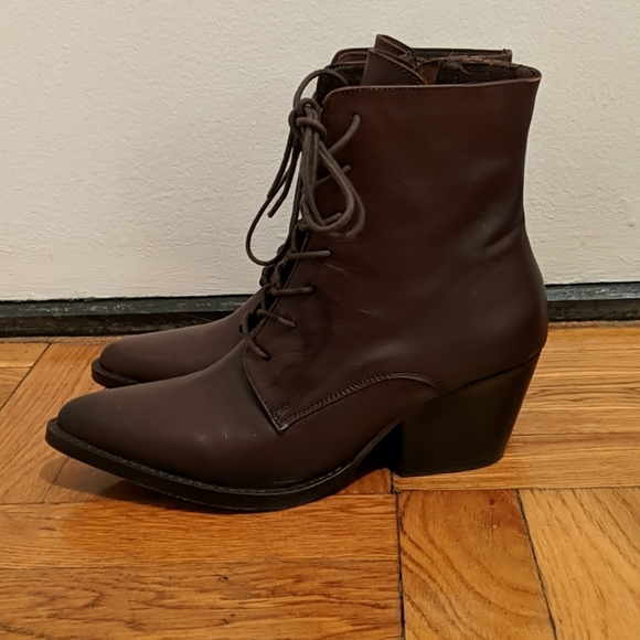 Jeffrey Campbell Kela-Lu Bootie Sz 6.5 Brown - Picture 4 of 16